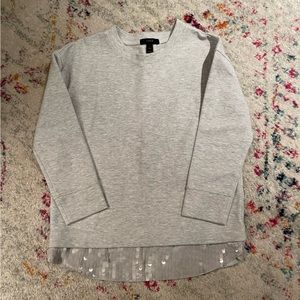 Jcrew fancy crew neck sweatshirt